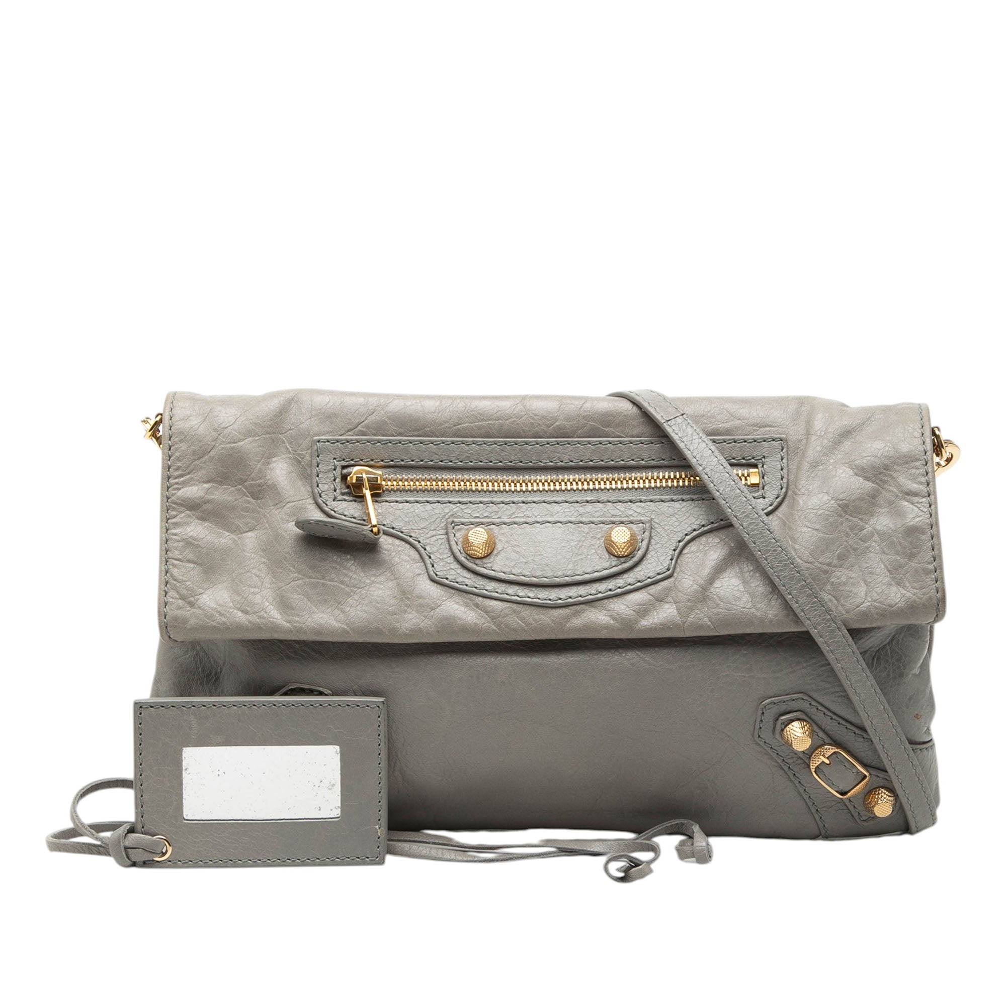 Lambskin Motocross Giant 12 Envelope Clutch With Strap - Image 8