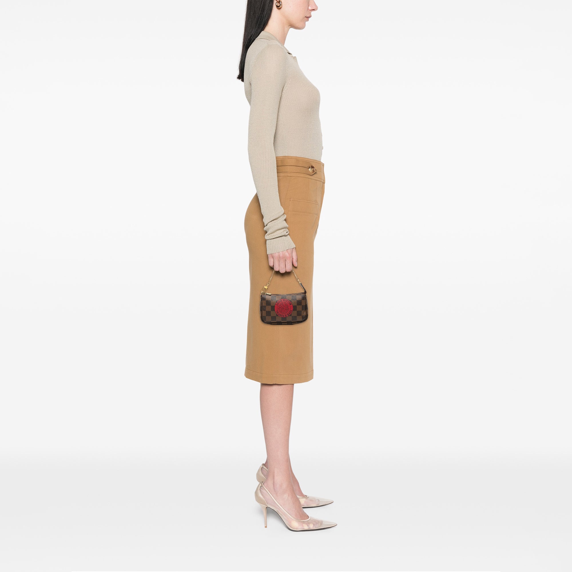 Damier Ebene Trunks and Bags Mini Pochette Accessoires - Image 7