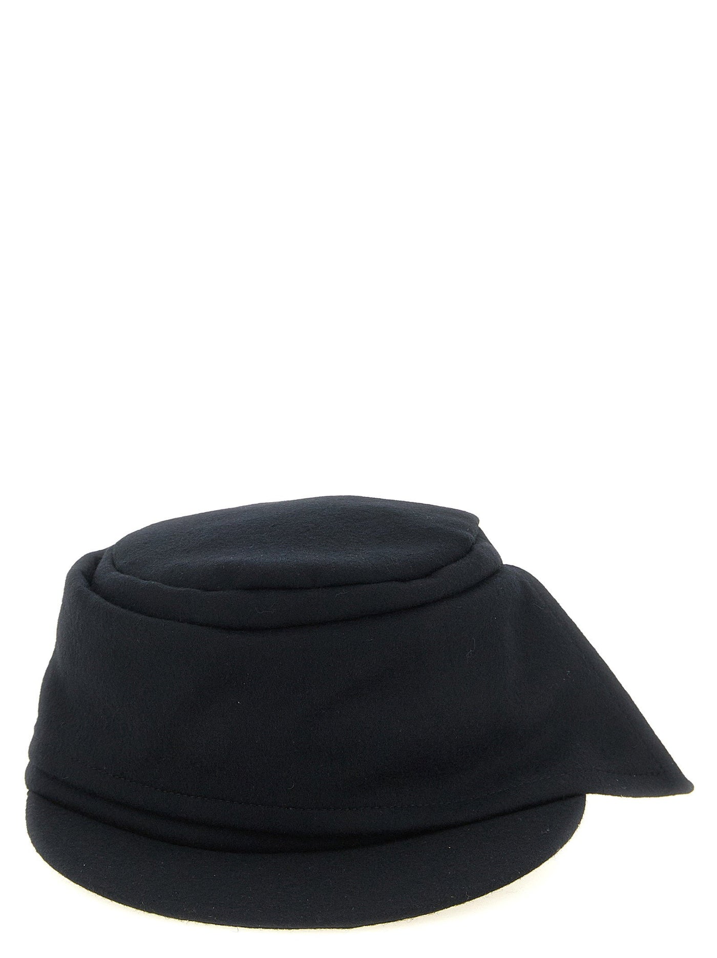 Yohji Yamamoto Asymmetrical Deconstructed Bucket Hat — Black