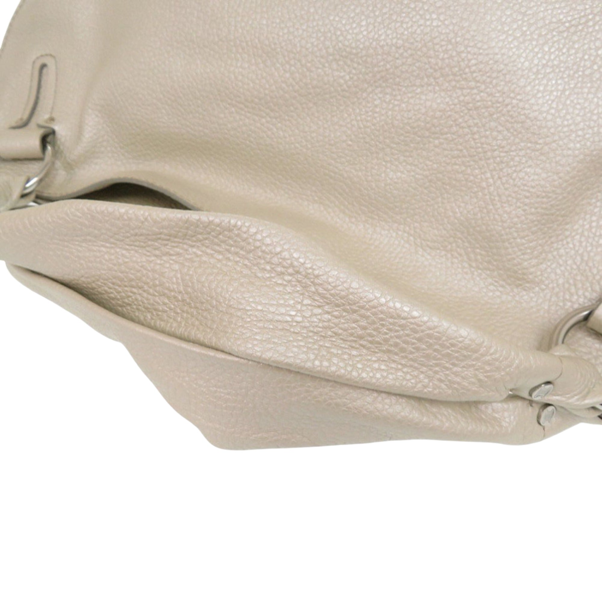 Grained Metallic Calfskin Bittersweet Hobo - Image 9