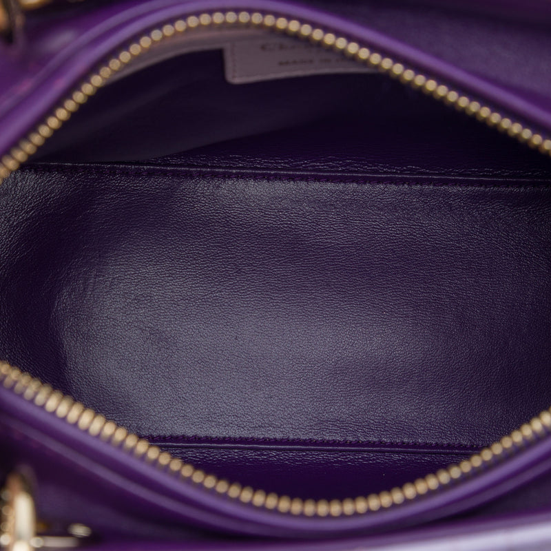 Medium Tricolor Lambskin Cannage Lady Dior - Image 4