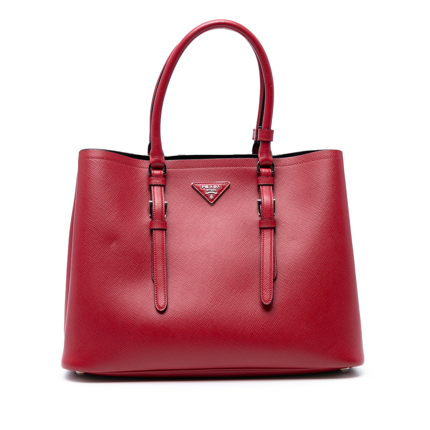 Medium Saffiano Cuir Double Handle Satchel - Image 1