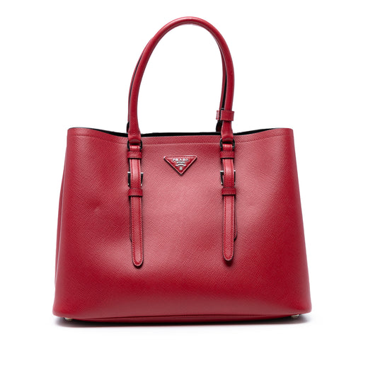 Medium Saffiano Cuir Double Handle Satchel - Image 1