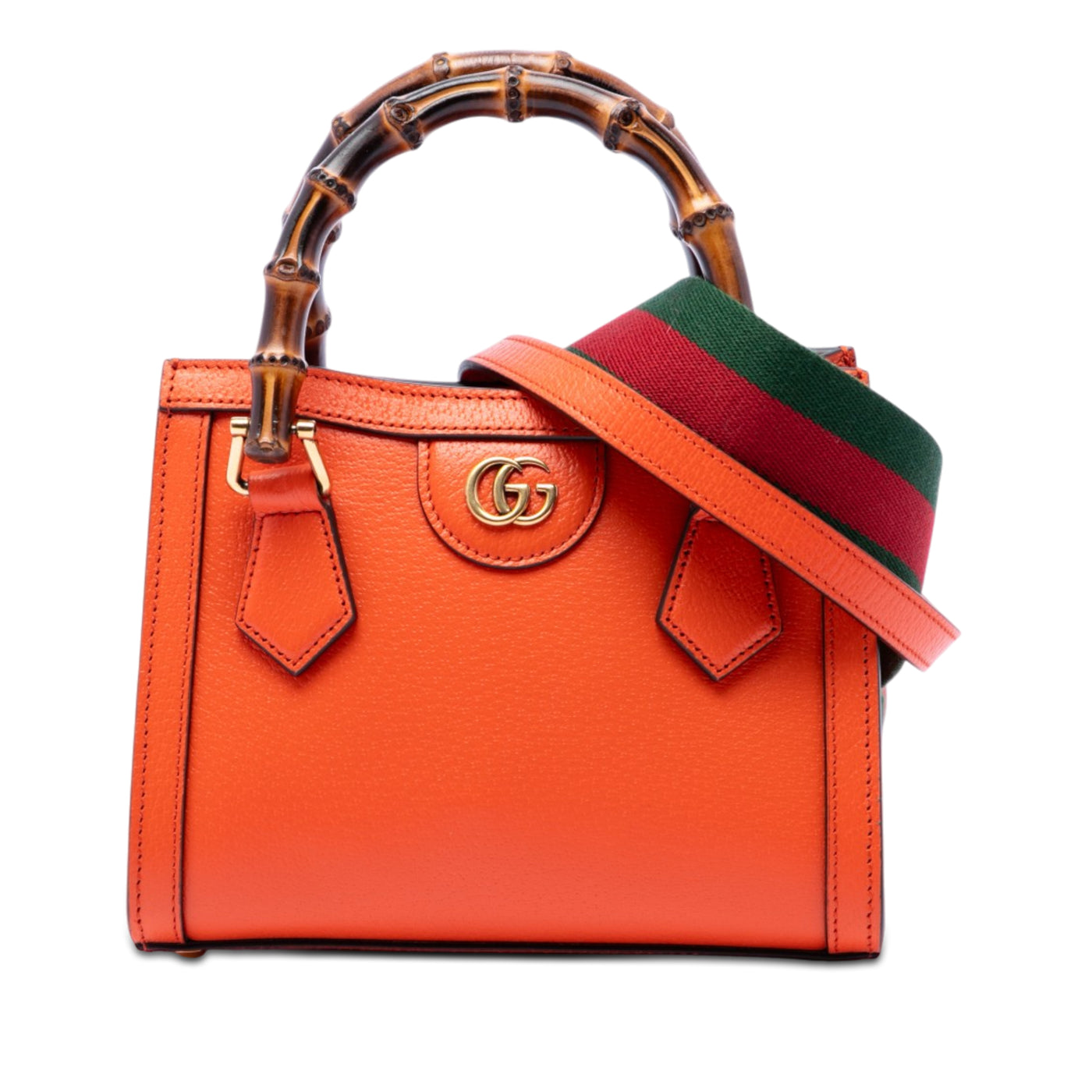 Mini Calfskin Bamboo Diana Satchel - Image 1