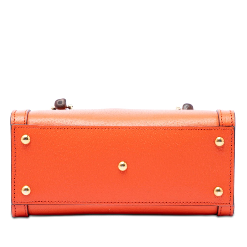 Mini Calfskin Bamboo Diana Satchel - Image 3
