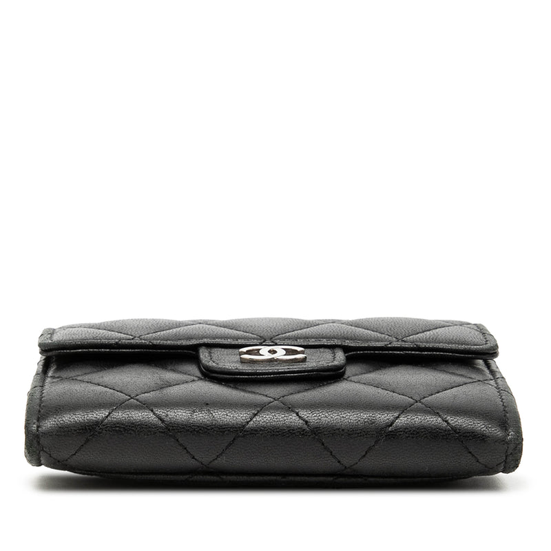 Classic Lambskin Flap Card Holder - Image 3