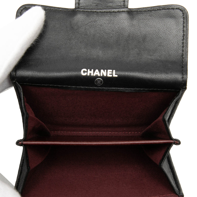 Classic Lambskin Flap Card Holder - Image 4