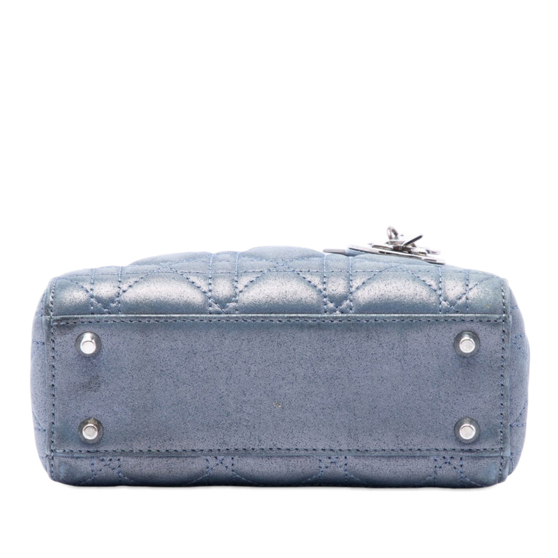 Mini Iridescent Lambskin Cannage Lady Dior - Image 3
