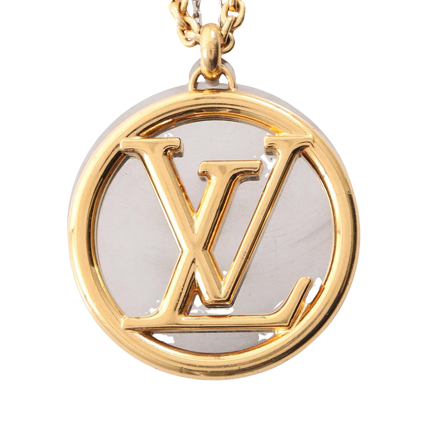 Gold Plated and Brass Louise Long Pendant Necklace - Image 1