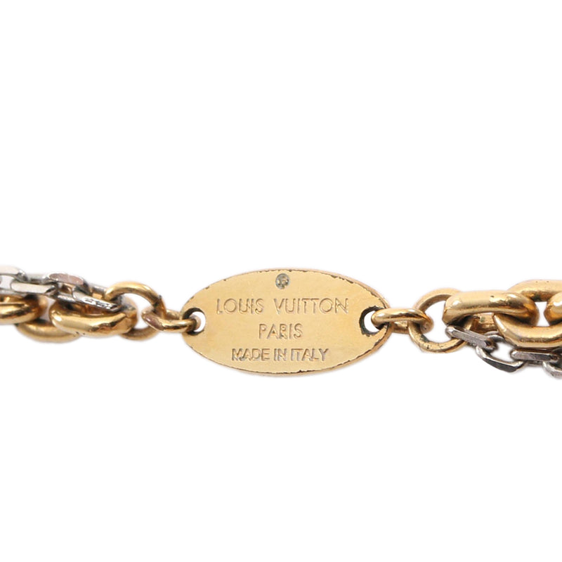 Gold Plated and Brass Louise Long Pendant Necklace - Image 4