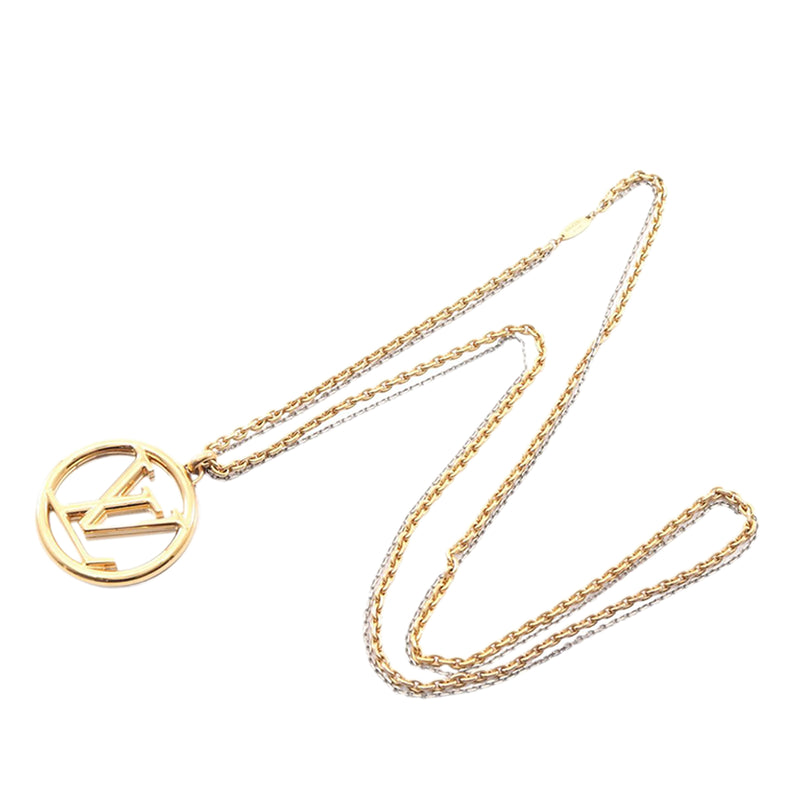 Gold Plated and Brass Louise Long Pendant Necklace - Image 6