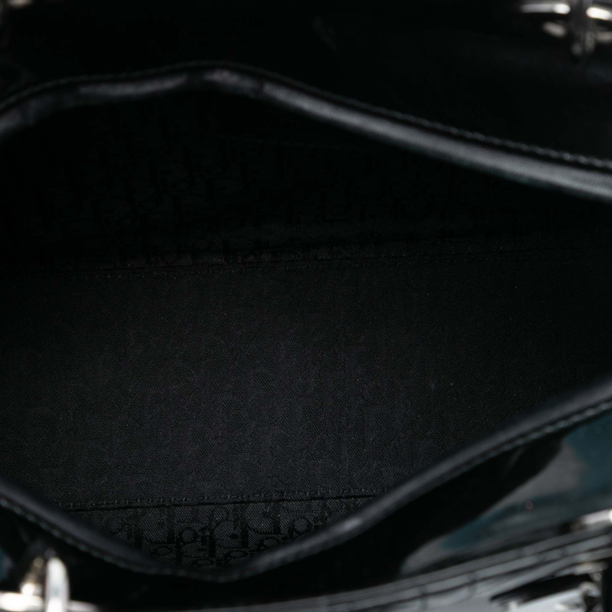 Large Patent Cannage Lady Dior - Image 4