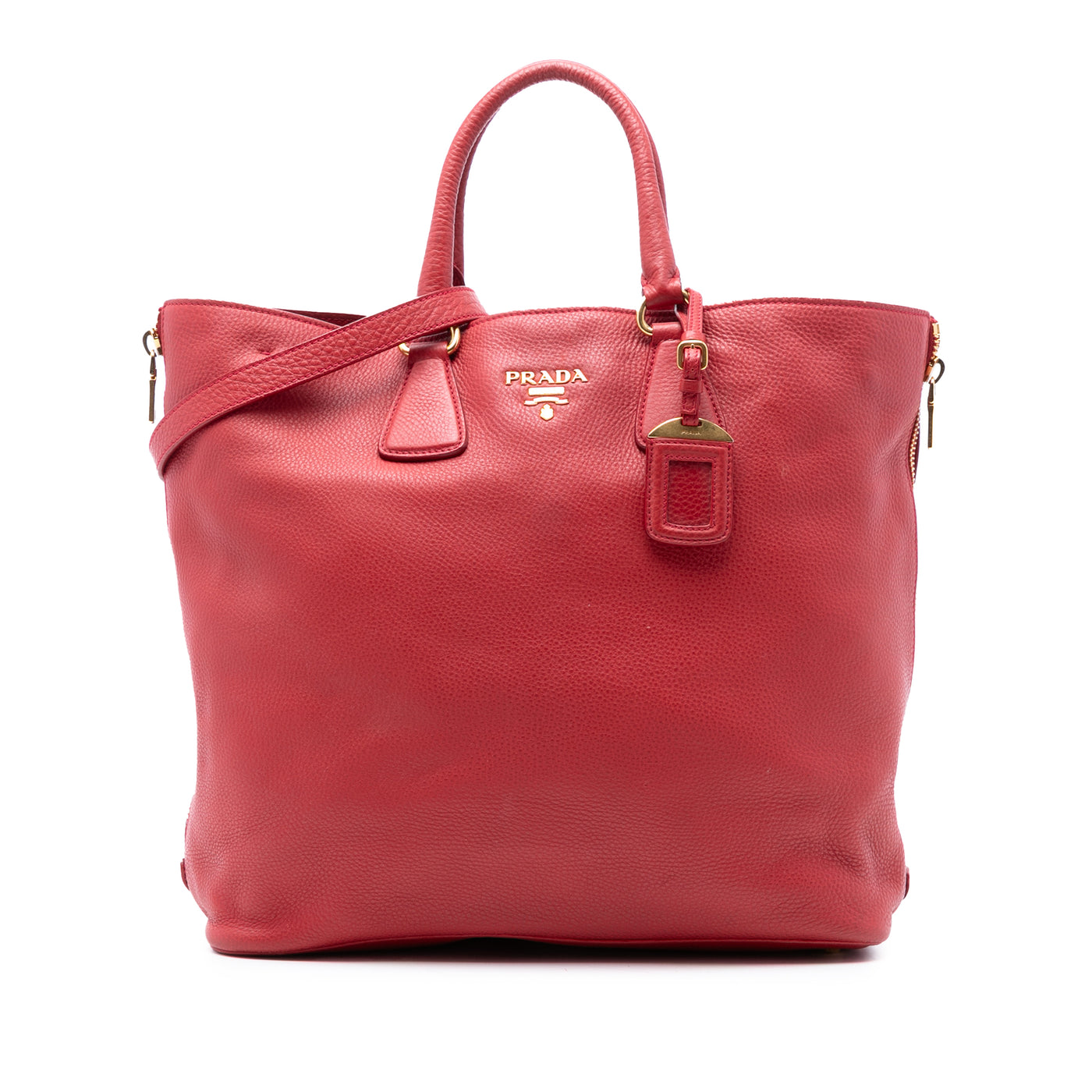 Vitello Daino Side Zip Shopper Tote - Image 1