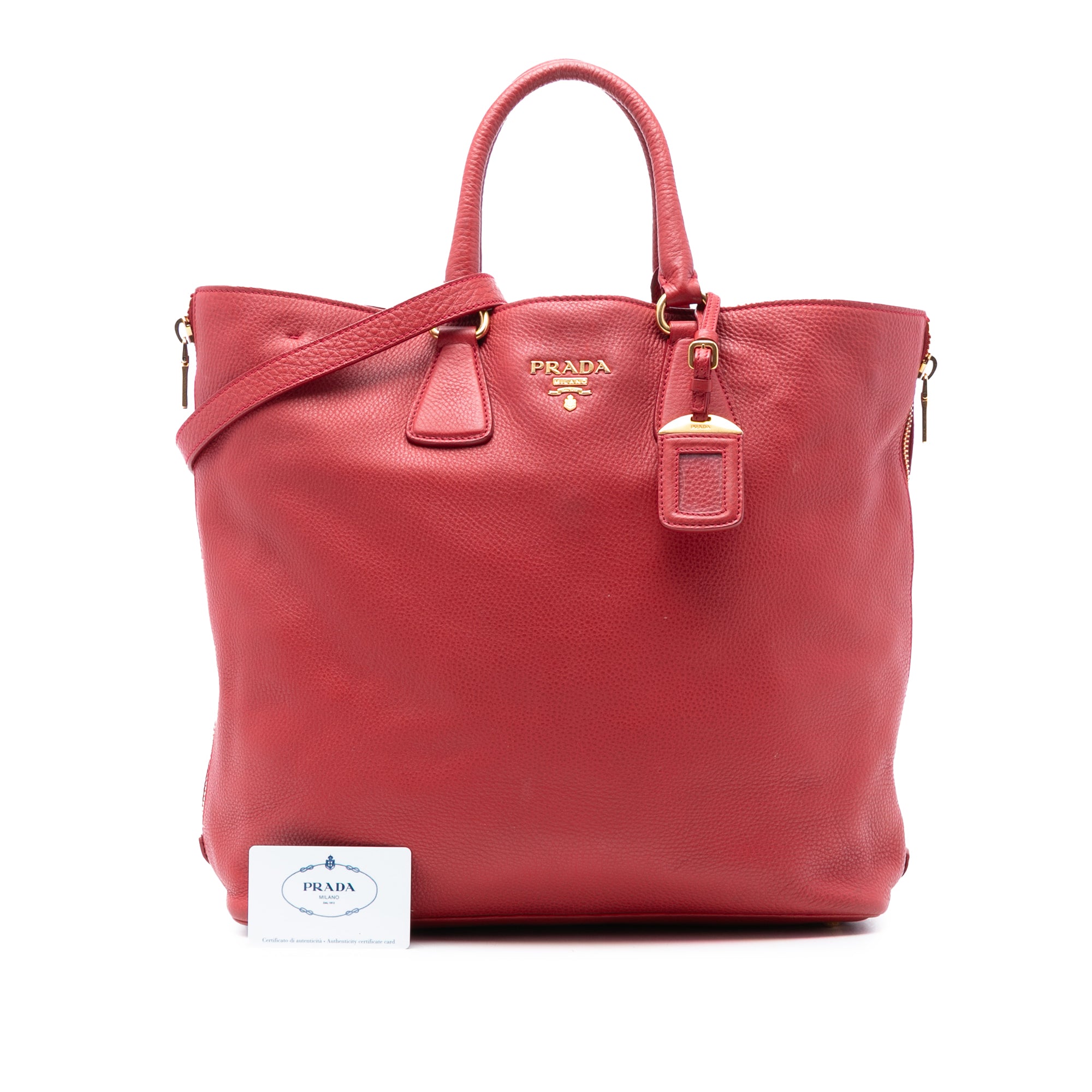 Vitello Daino Side Zip Shopper Tote - Image 7