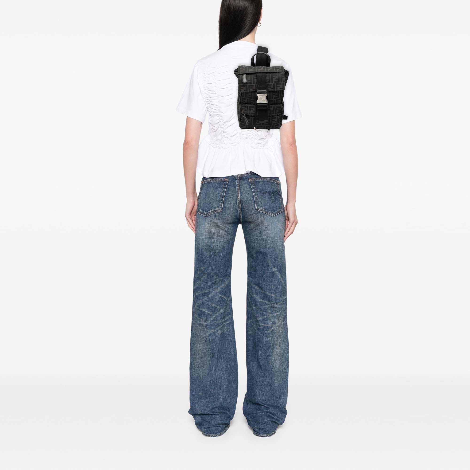 Small Zucca Canvas Fendiness Backpack - Image 7