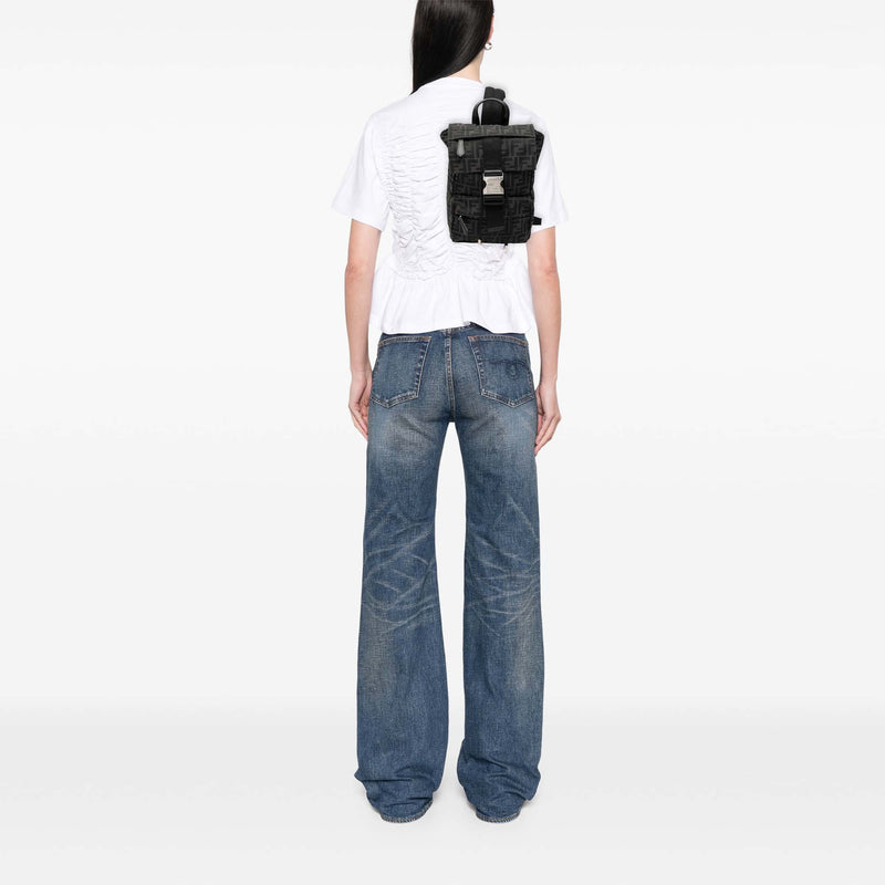 Small Zucca Canvas Fendiness Backpack - Image 7