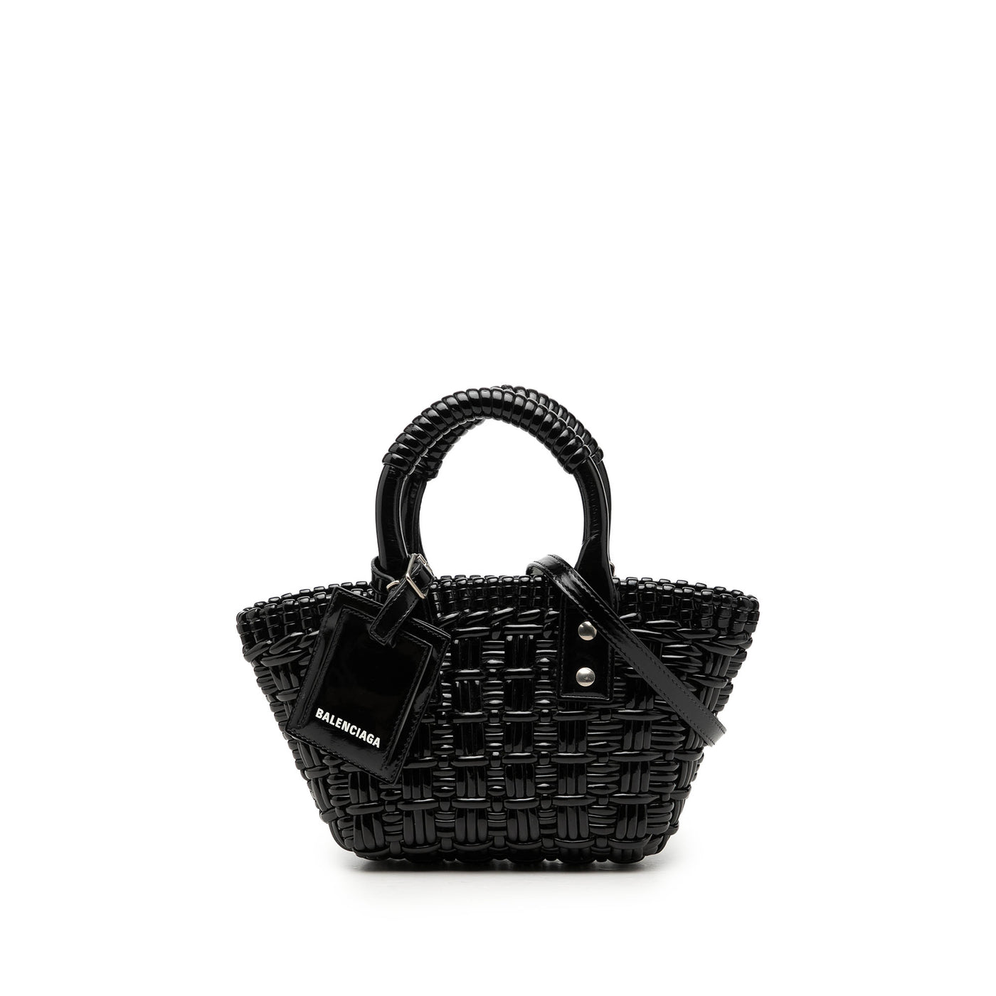 Faux Leather Bistro Basket Bag XXS - Image 1