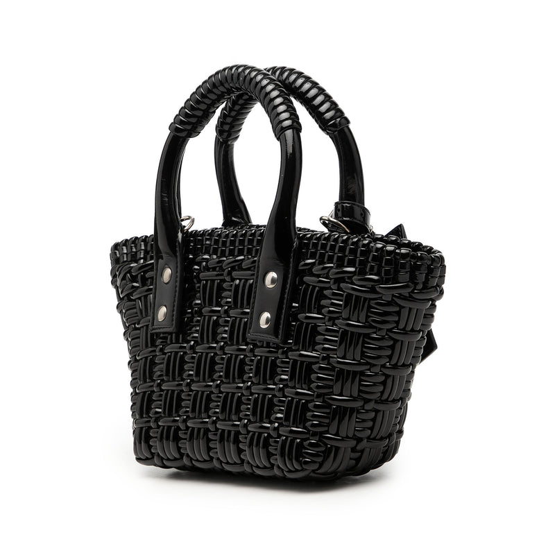 Faux Leather Bistro Basket Bag XXS - Image 2