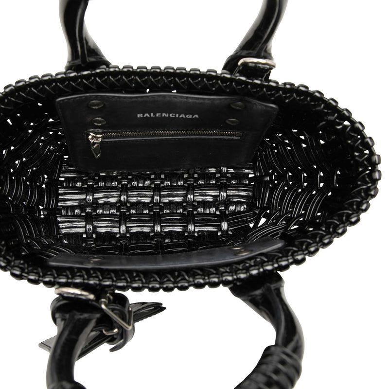 Faux Leather Bistro Basket Bag XXS - Image 4