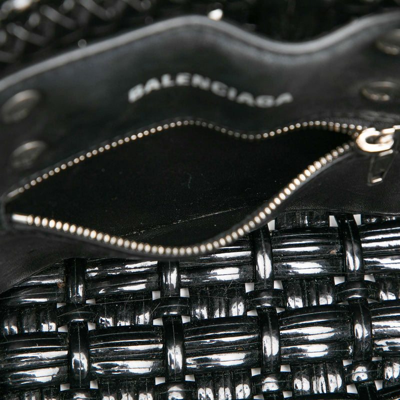 Faux Leather Bistro Basket Bag XXS - Image 6