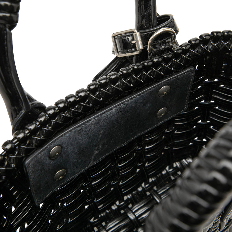 Faux Leather Bistro Basket Bag XXS - Image 7