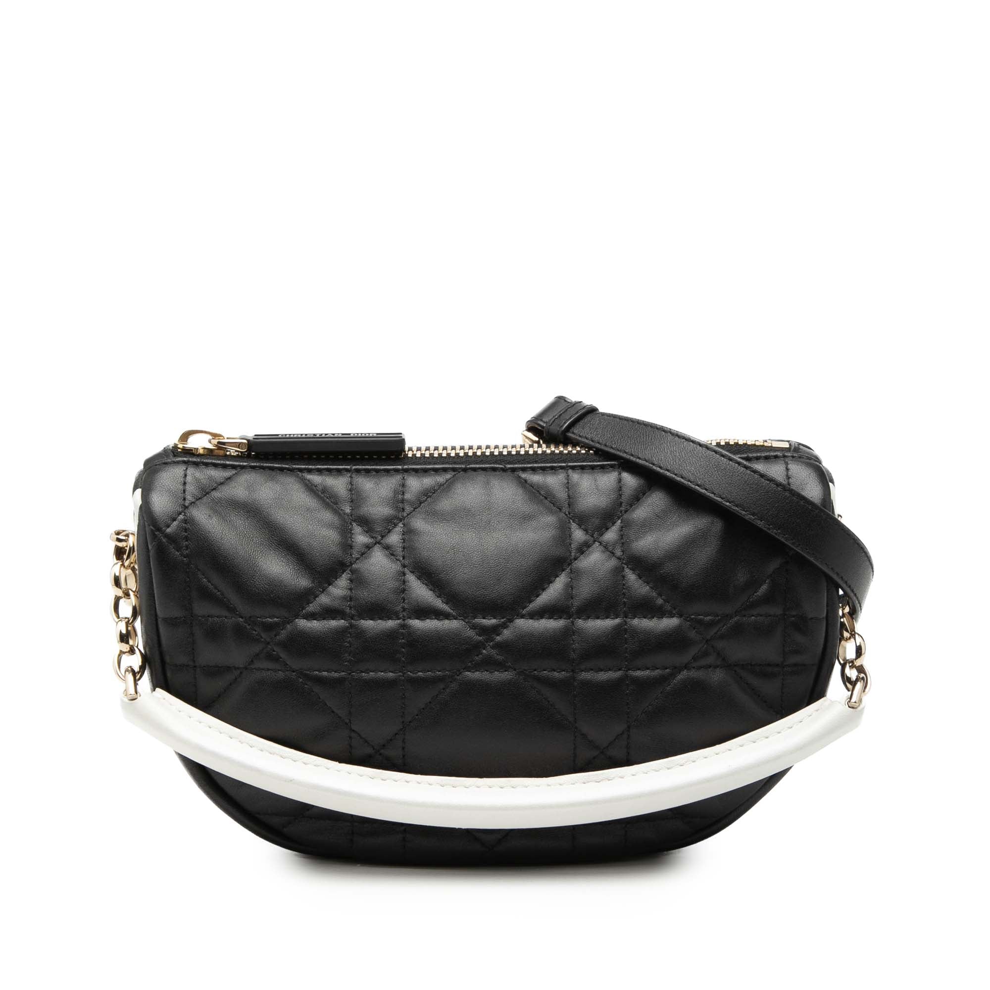 Small Lambskin Cannage Dior Vibe Hobo - Image 1