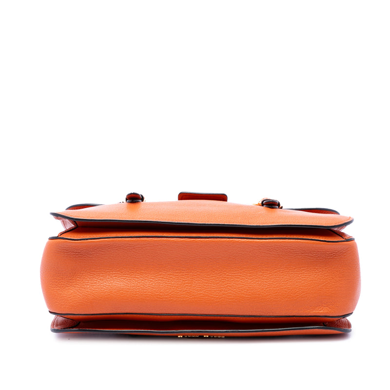 Goatskin Madras Flap Satchel - Image 3