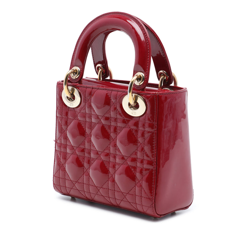 Mini Patent Cannage Lady Dior - Image 2