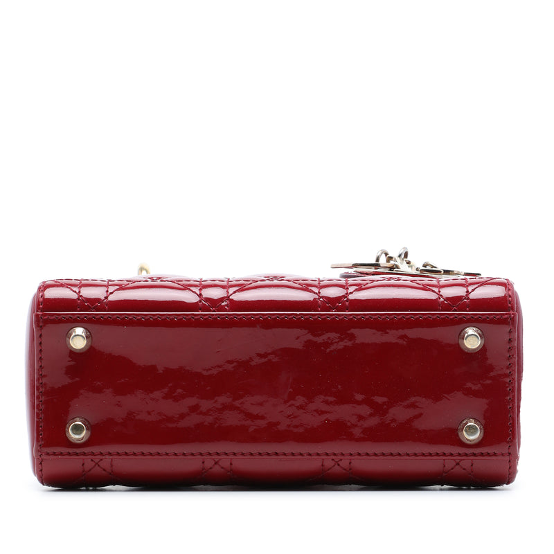 Mini Patent Cannage Lady Dior - Image 3