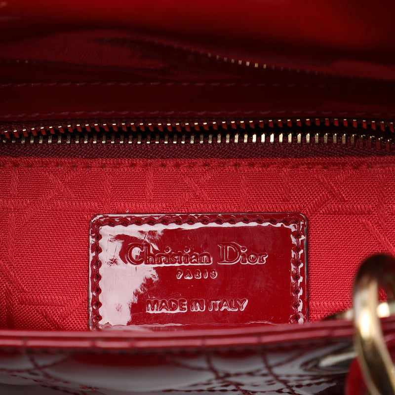 Mini Patent Cannage Lady Dior - Image 5
