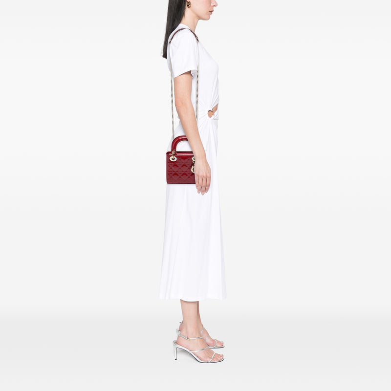 Mini Patent Cannage Lady Dior - Image 6
