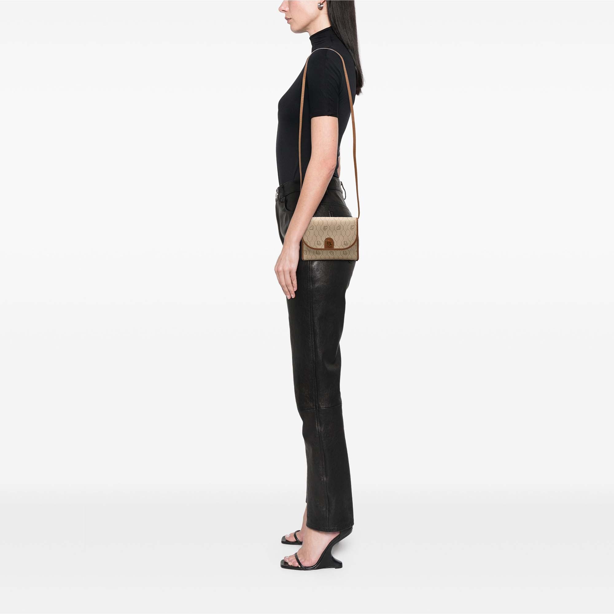Honeycomb Coated Canvas Crossbody - Image 6