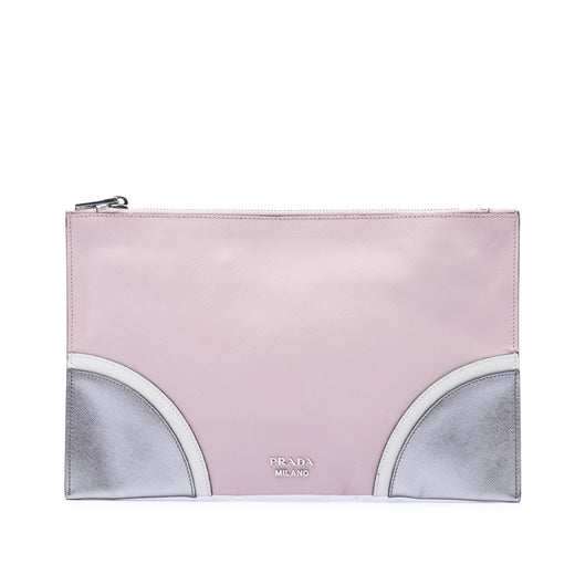 Tricolor Saffiano Clutch - Image 1