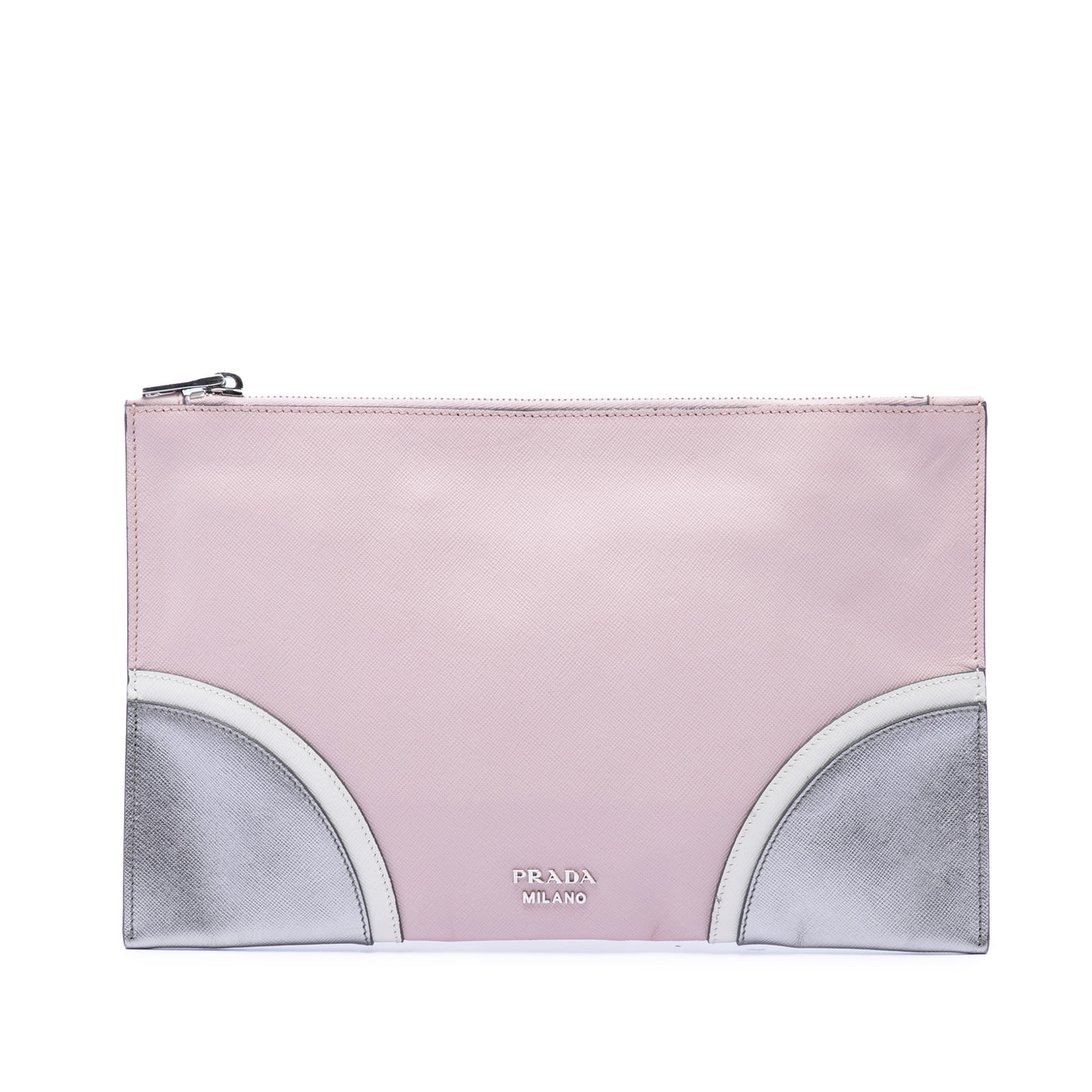Tricolor Saffiano Clutch - Image 1