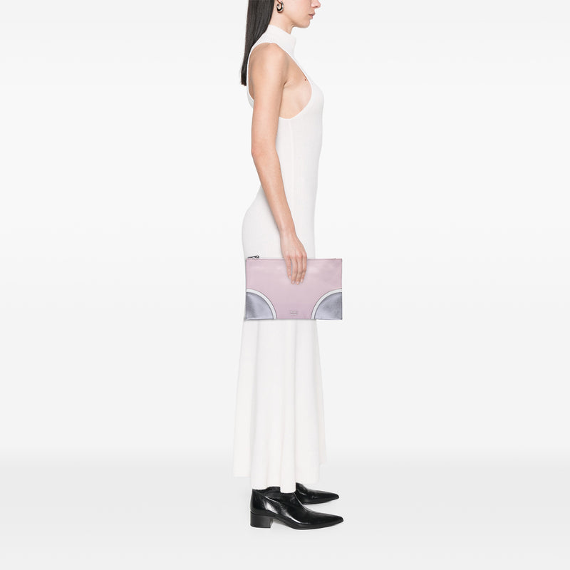 Tricolor Saffiano Clutch - Image 6