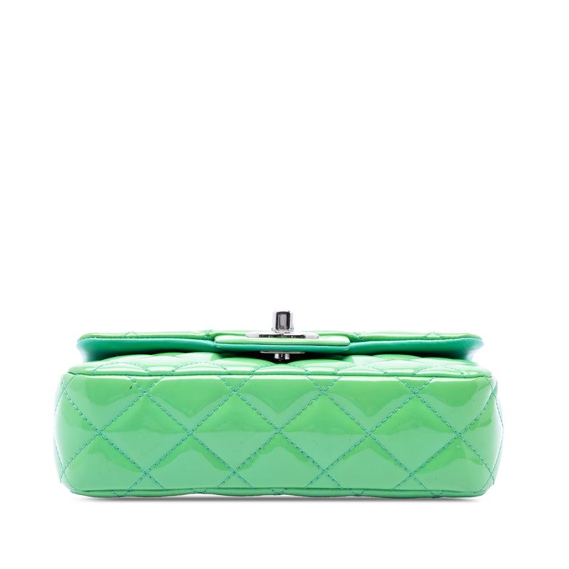 Extra Mini Rectangular Classic Patent Single Flap - Image 3