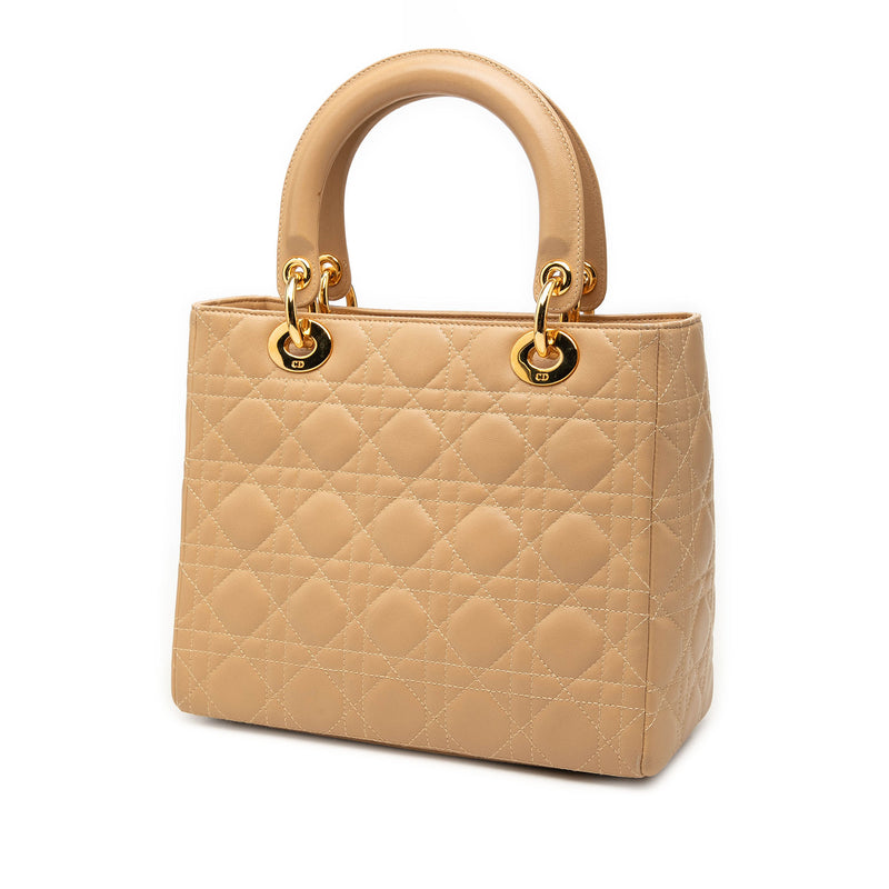 Medium Lambskin Cannage Lady Dior - Image 2
