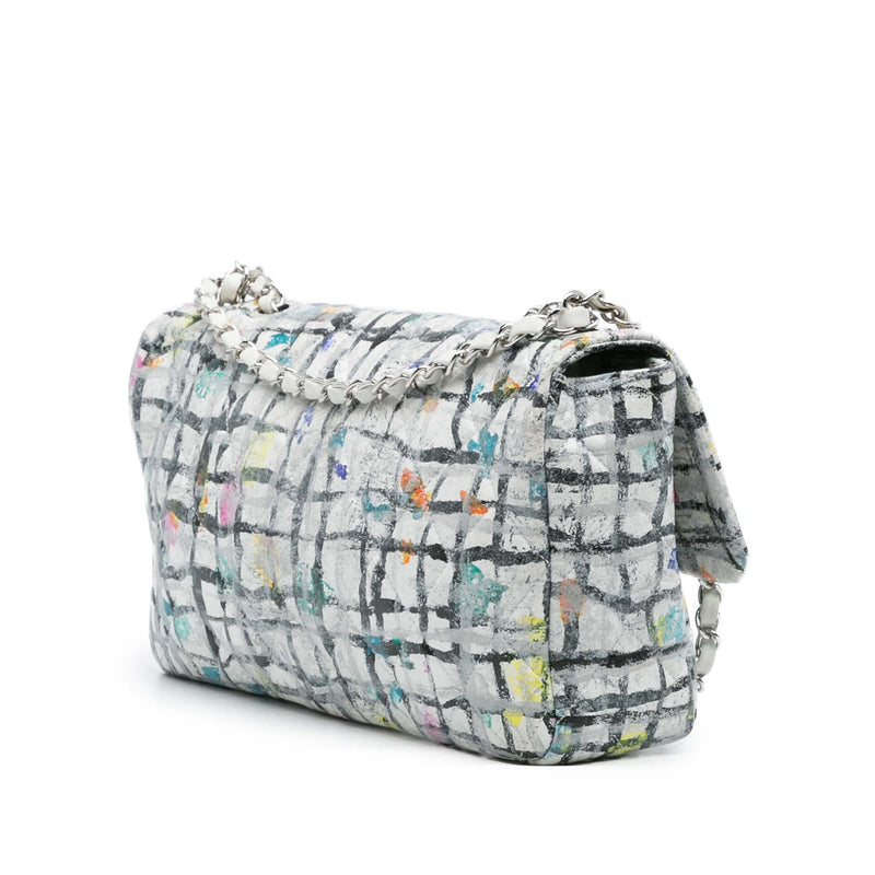 Medium Calfskin Hand Painted Graffiti Flap - Image 2