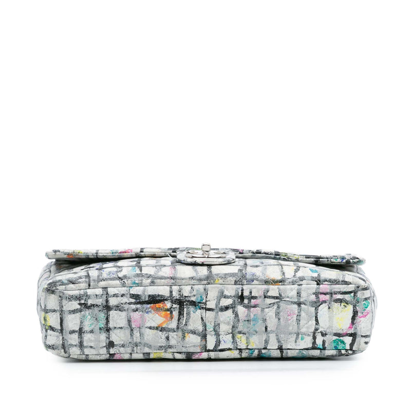 Medium Calfskin Hand Painted Graffiti Flap - Image 3