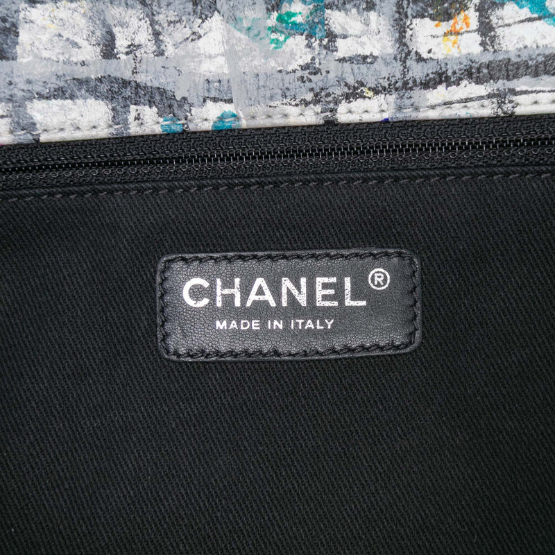 Medium Calfskin Hand Painted Graffiti Flap - Image 5