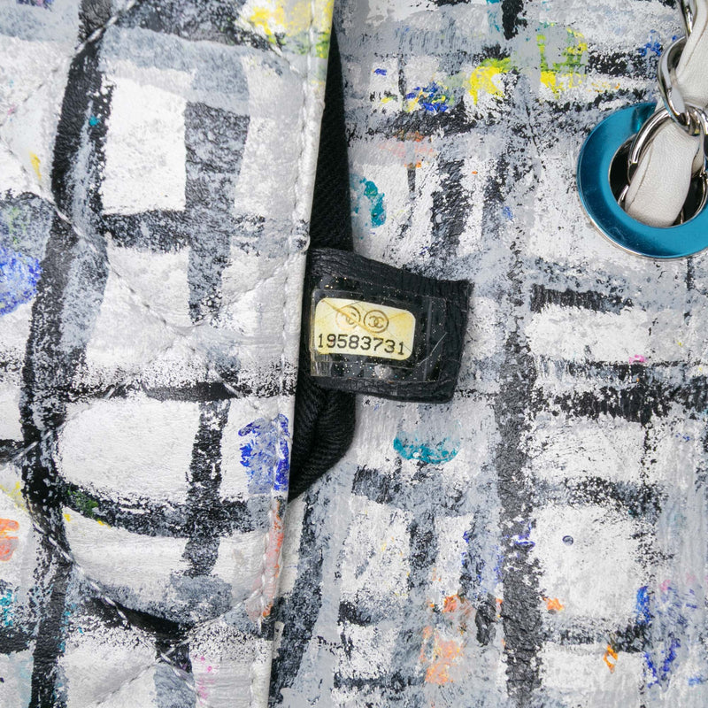 Medium Calfskin Hand Painted Graffiti Flap - Image 6