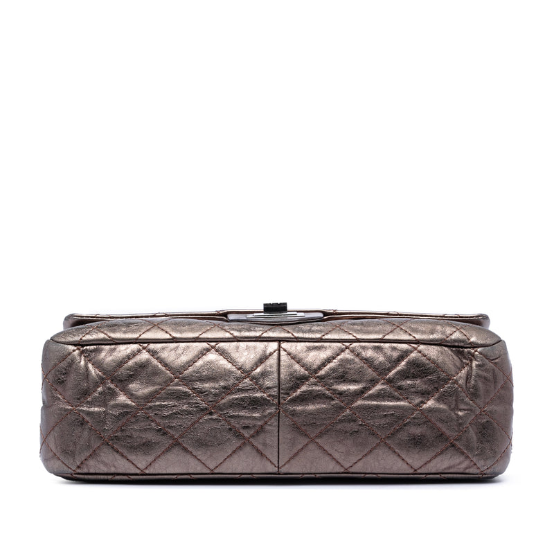 Metallic Aged Calfskin Reissue 2.55 Double Flap 227 - Image 3