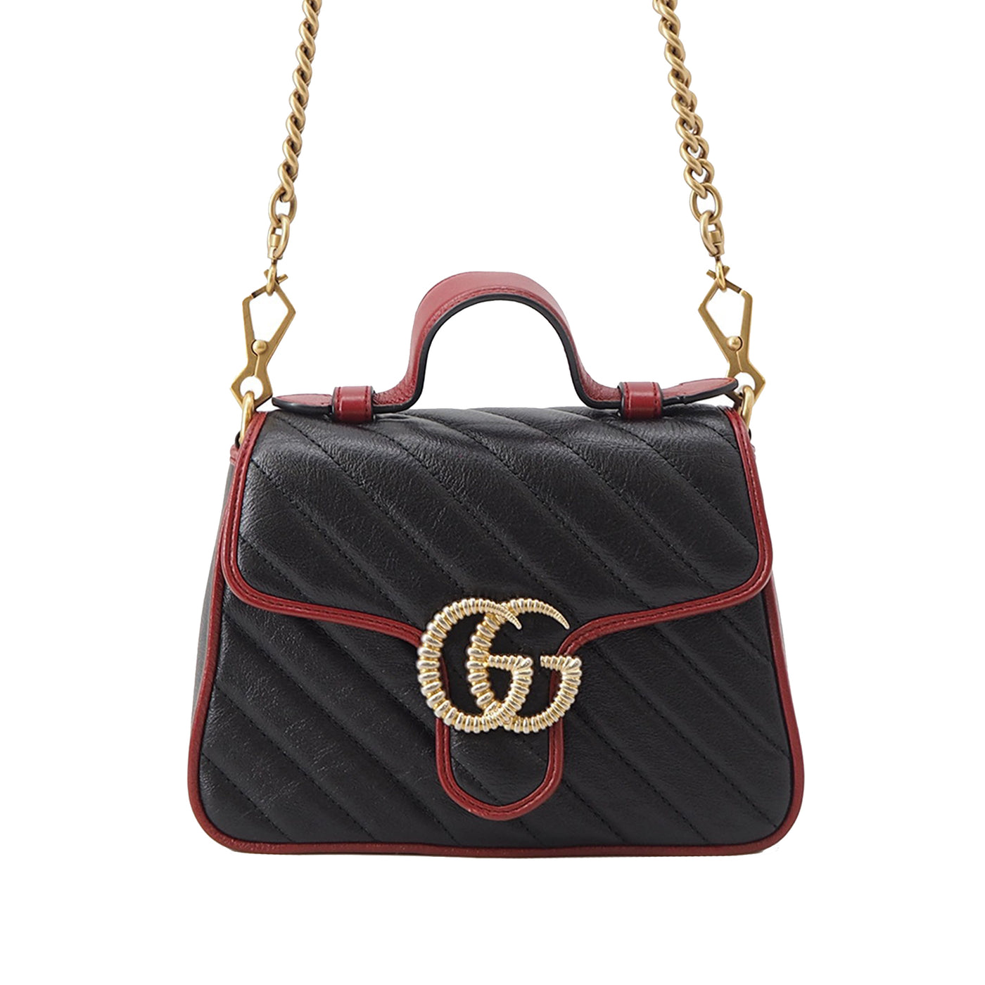 Mini GG Marmont Matelasse Calfskin Torchon Top Handle Bag - Image 1