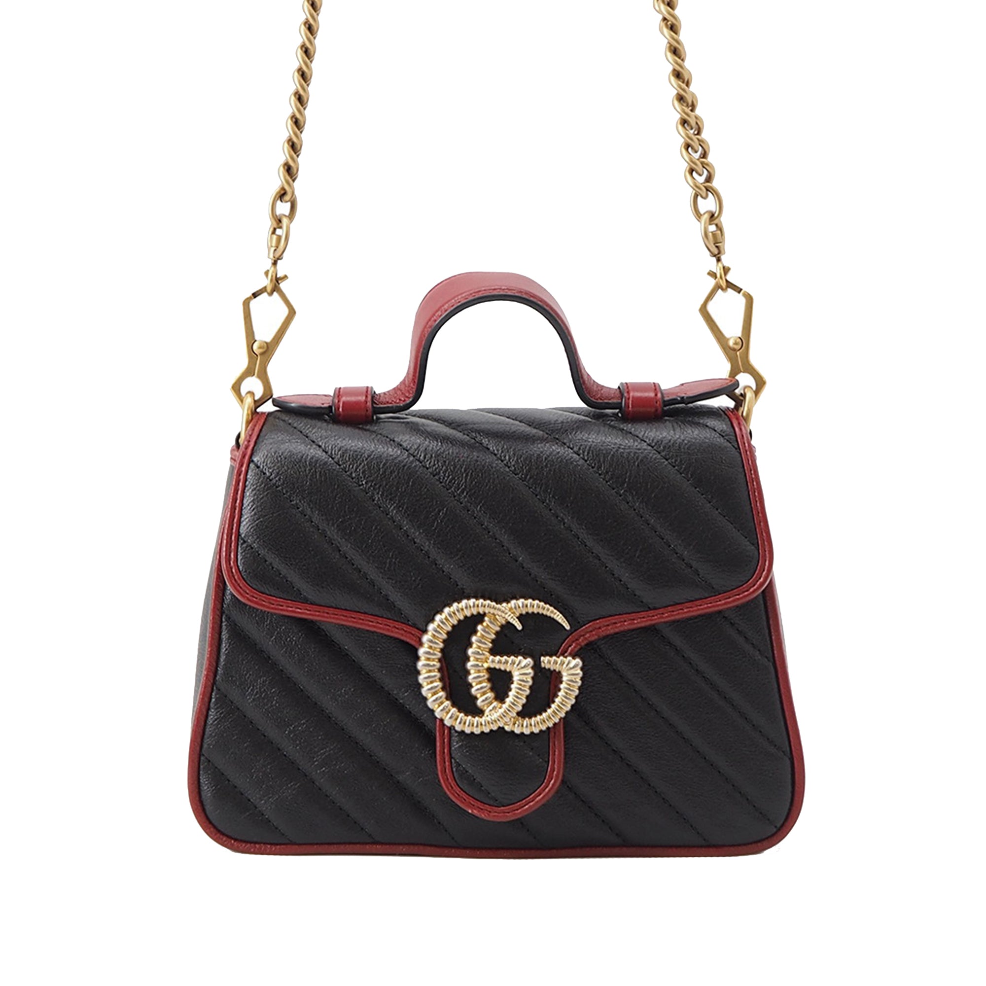 Mini GG Marmont Matelasse Calfskin Torchon Top Handle Bag - Image 1