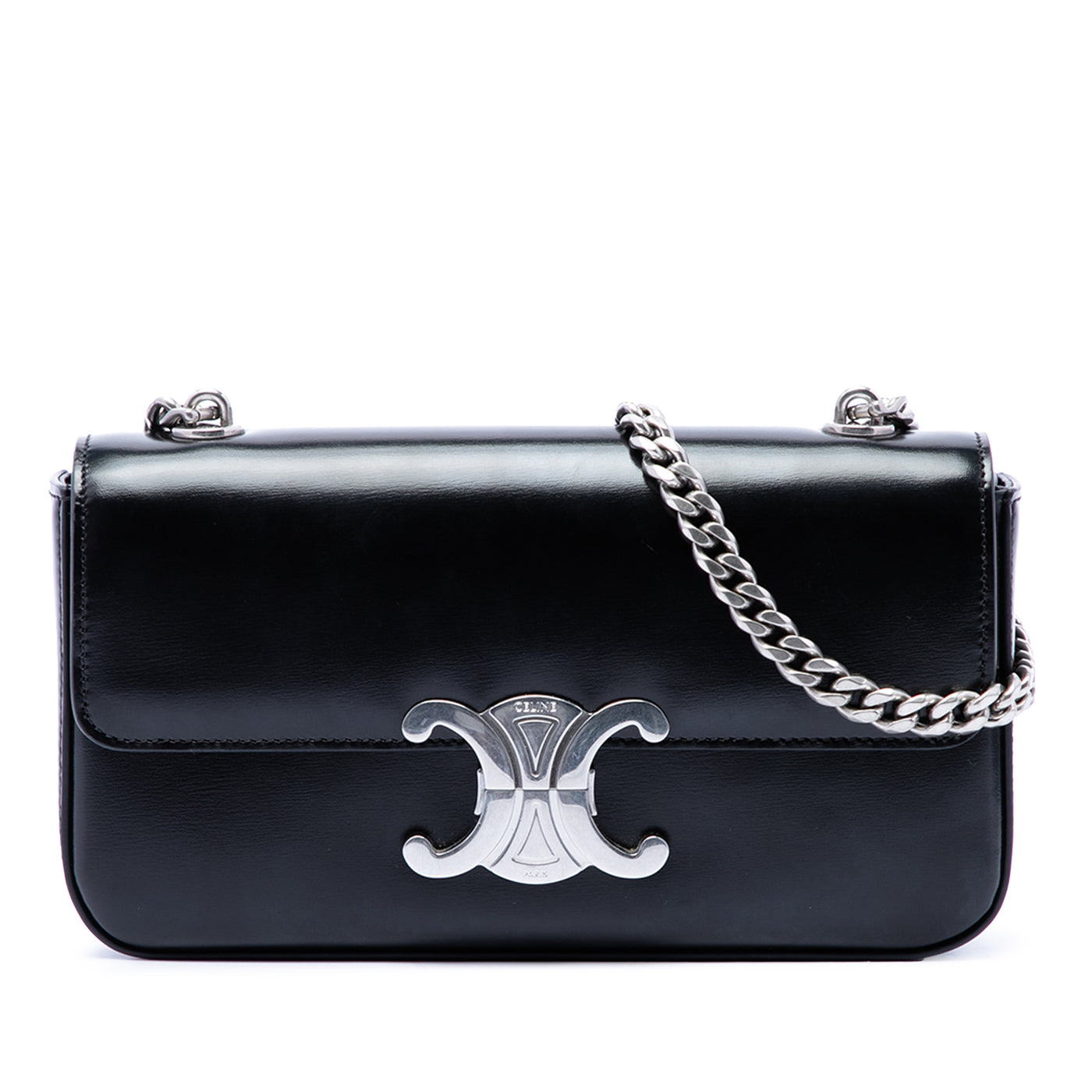 Shiny Calfskin Triomphe Claude Shoulder Bag - Image 1