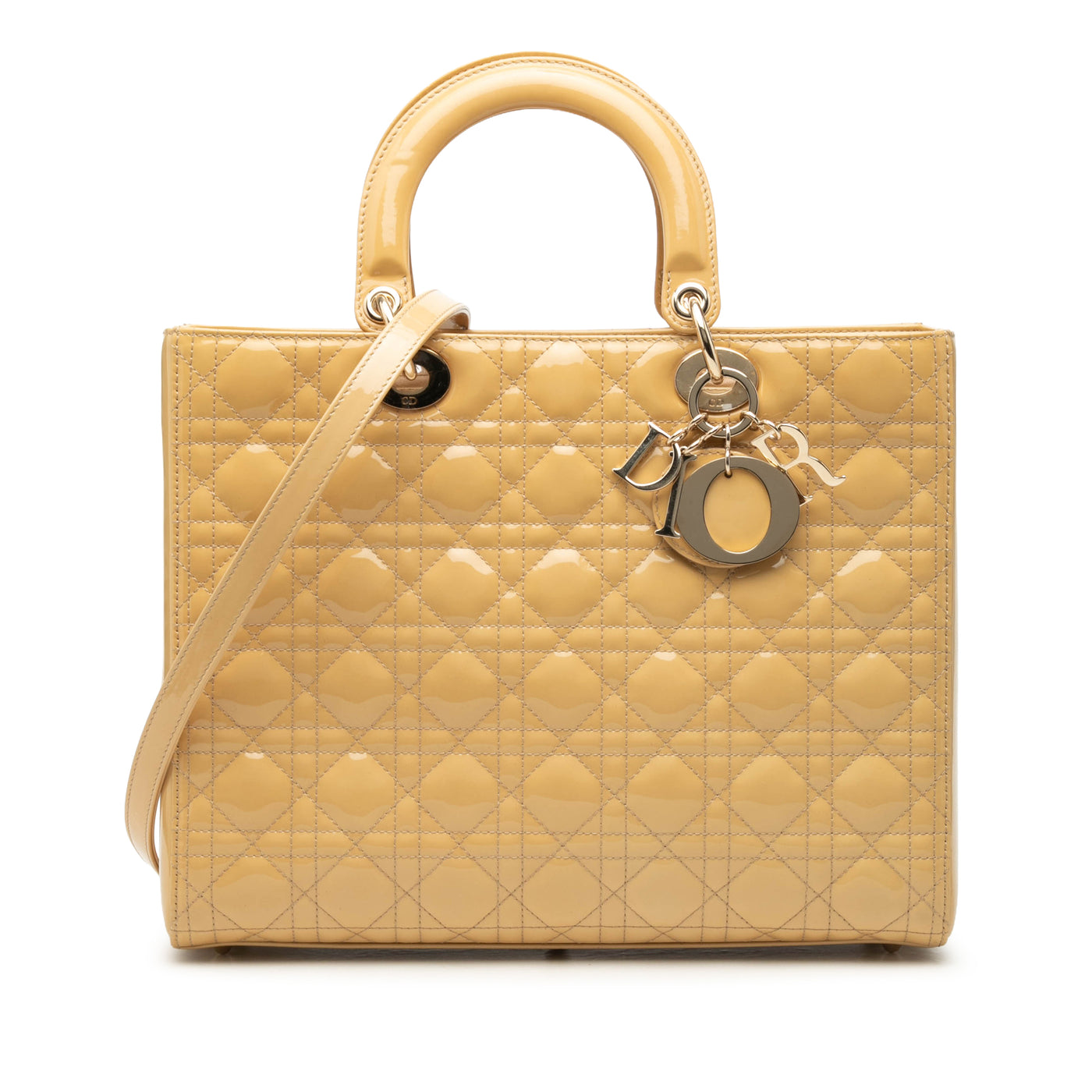 Large Patent Cannage Lady Dior - Image 1