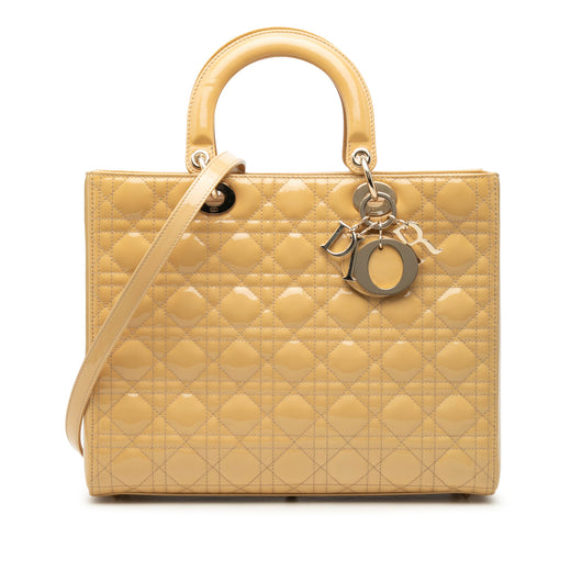Large Patent Cannage Lady Dior - Image 1