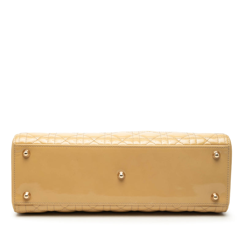 Large Patent Cannage Lady Dior - Image 3