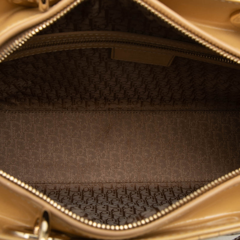 Large Patent Cannage Lady Dior - Image 4