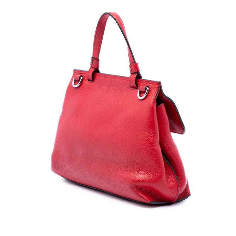 Small Calfskin Bamboo Daily Satchel - Image 2